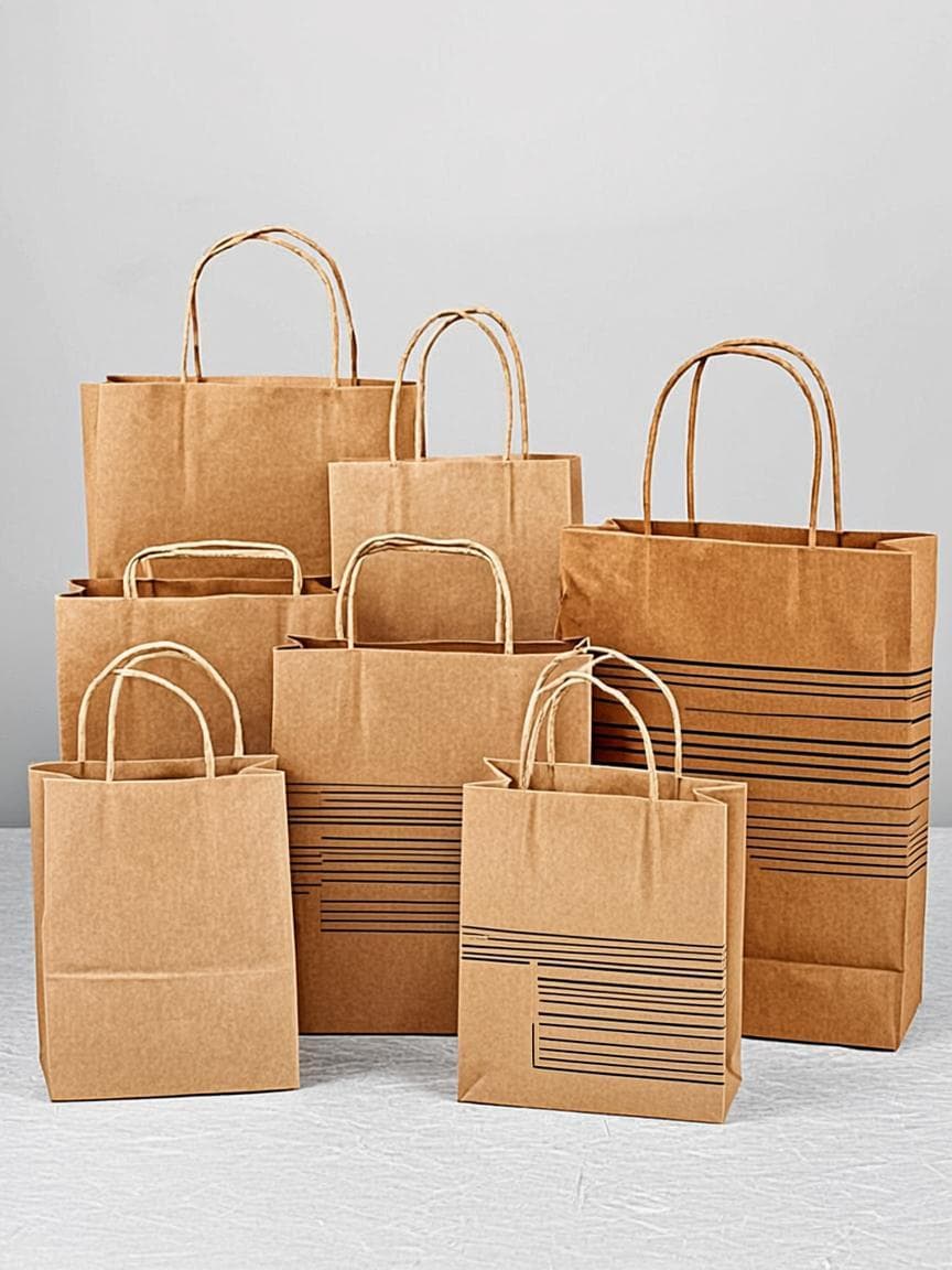 Custom printed paper shopping bags with brand logos by Treebox Manila